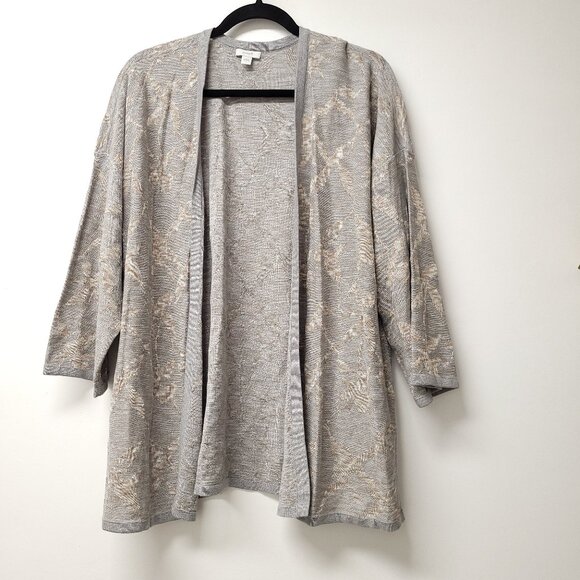 Purejill Open Front 3/4 Sleeve Cardigan - Picture 1 of 7